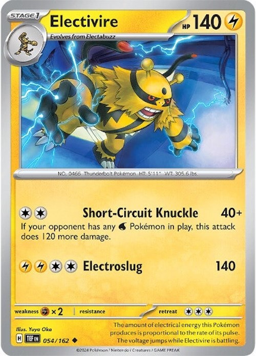 Electivire (054/162) [Scarlet & Violet: Temporal Forces] | Galaxy Games LLC