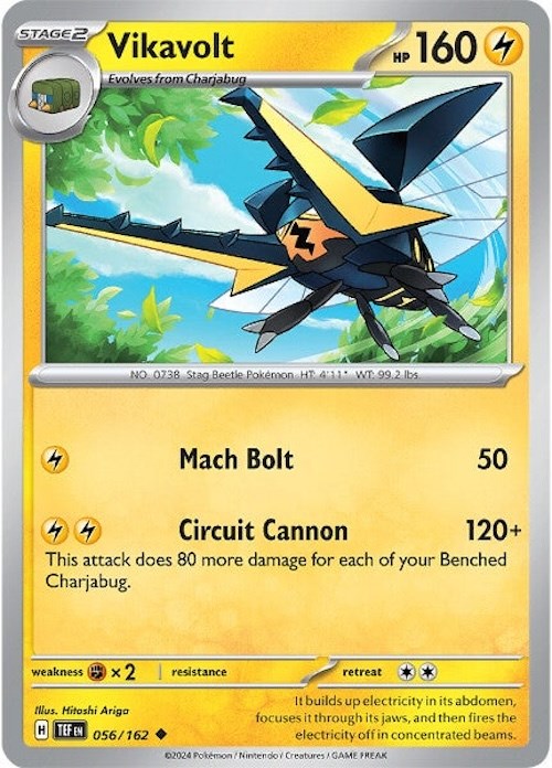 Vikavolt (056/162) [Scarlet & Violet: Temporal Forces] | Galaxy Games LLC