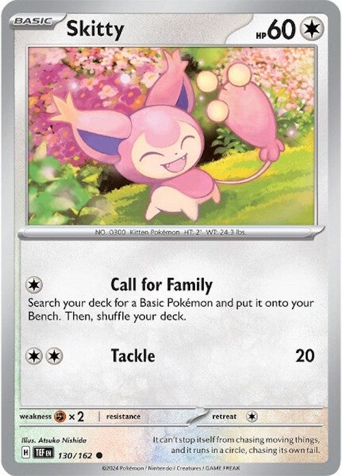 Skitty (130/162) [Scarlet & Violet: Temporal Forces] | Galaxy Games LLC