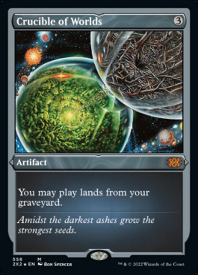 Crucible of Worlds (Foil Etched) [Double Masters 2022] | Galaxy Games LLC