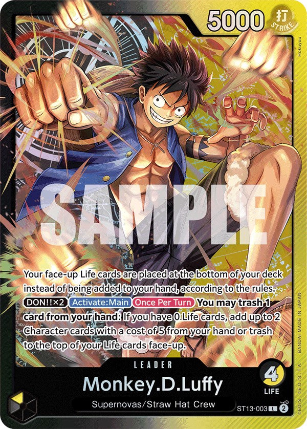 Monkey.D.Luffy [Ultra Deck: The Three Brothers] | Galaxy Games LLC