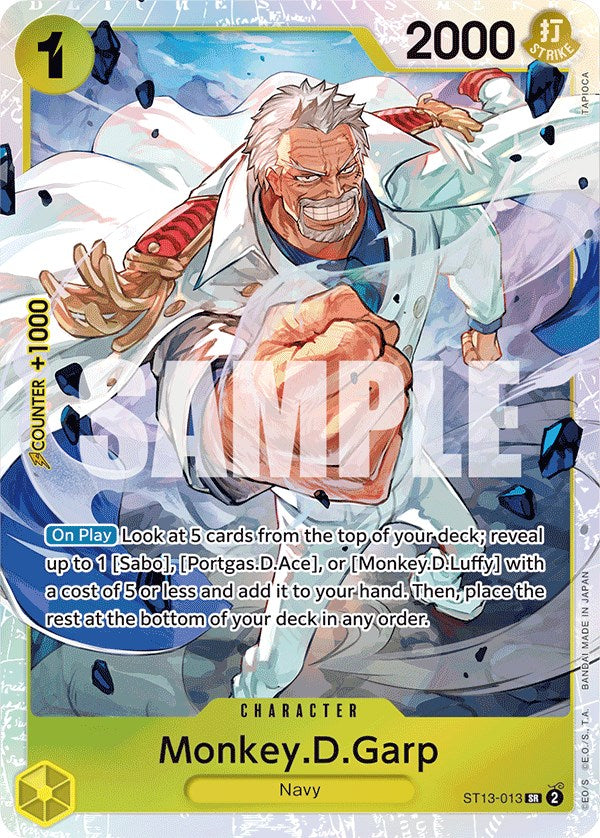 Monkey.D.Garp [Ultra Deck: The Three Brothers] | Galaxy Games LLC