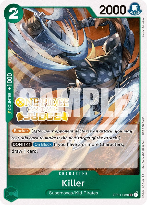 Killer (Judge Pack Vol. 3) [One Piece Promotion Cards] | Galaxy Games LLC
