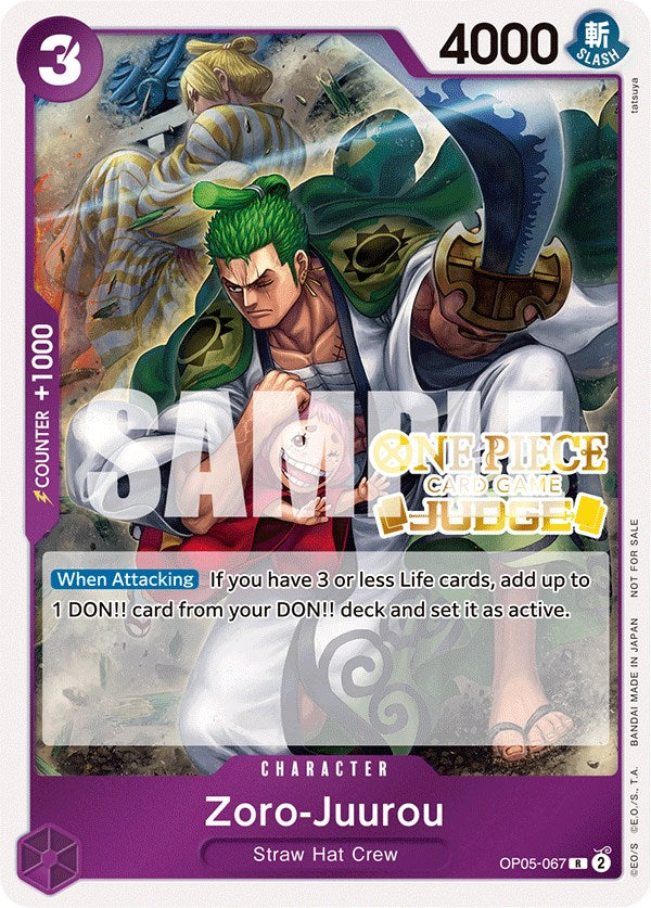 Zoro-Juurou (Judge Pack Vol. 3) [One Piece Promotion Cards] | Galaxy Games LLC