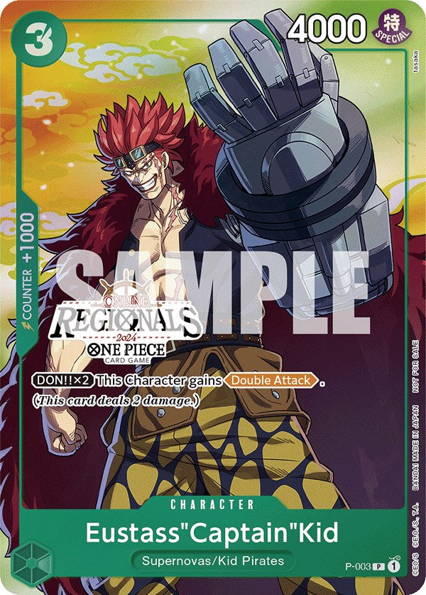 Eustass"Captain"Kid (Online Regional 2024 Vol. 2) [Participant] [One Piece Promotion Cards] | Galaxy Games LLC