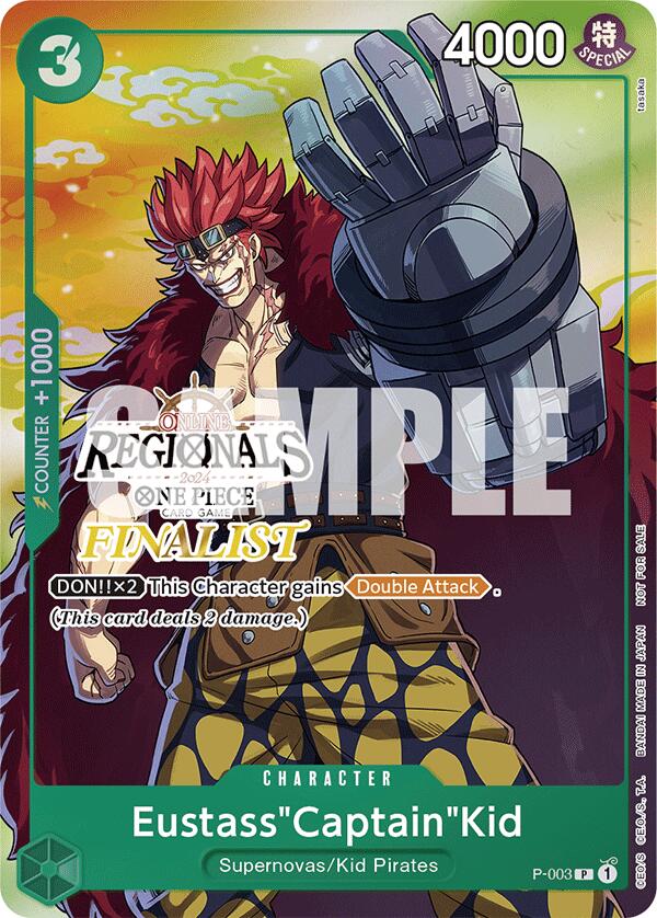 Eustass"Captain"Kid (Online Regional 2024 Vol. 2) [Finalist] [One Piece Promotion Cards] | Galaxy Games LLC
