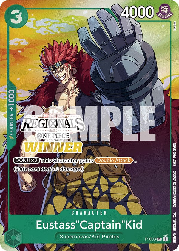 Eustass"Captain"Kid (Offline Regional 2024 Vol. 2) [Winner] [One Piece Promotion Cards] | Galaxy Games LLC