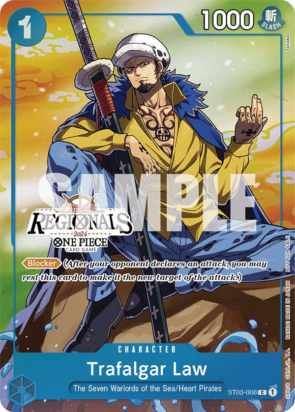Trafalgar Law (Offline Regional 2024 Vol. 2) [Participant] [One Piece Promotion Cards] | Galaxy Games LLC