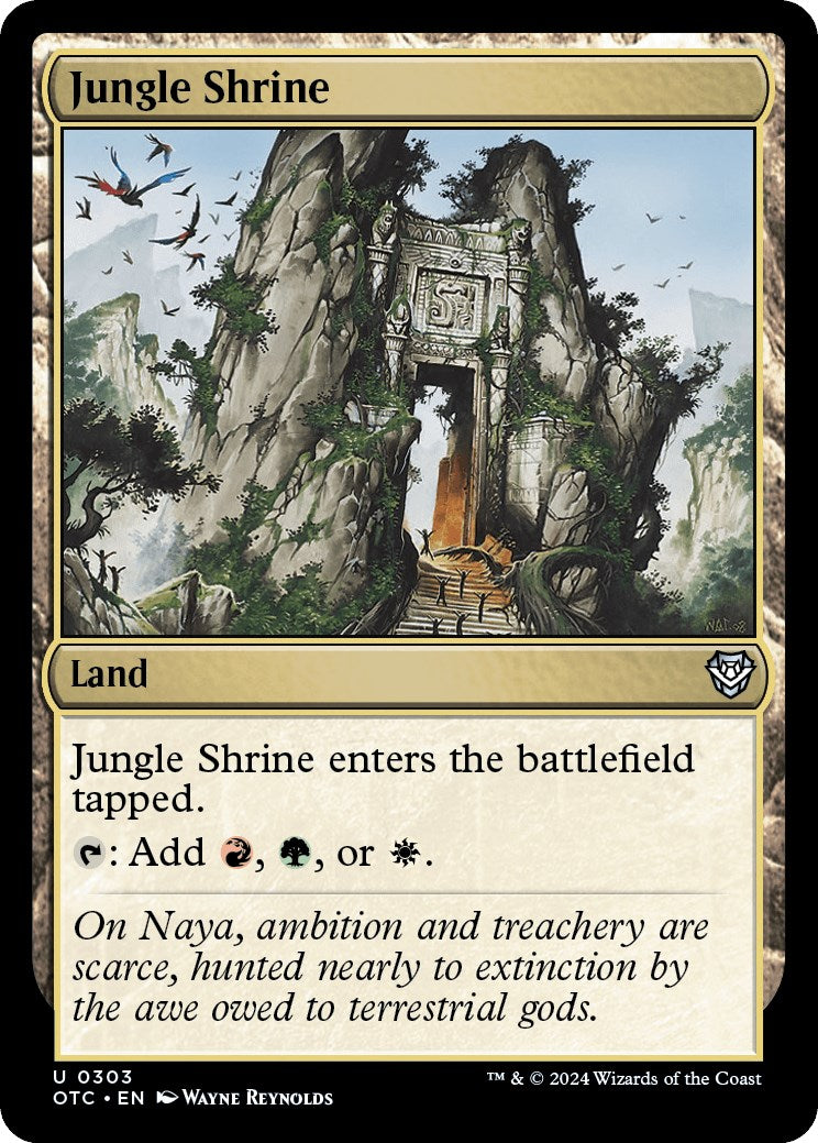 Jungle Shrine [Outlaws of Thunder Junction Commander] | Galaxy Games LLC