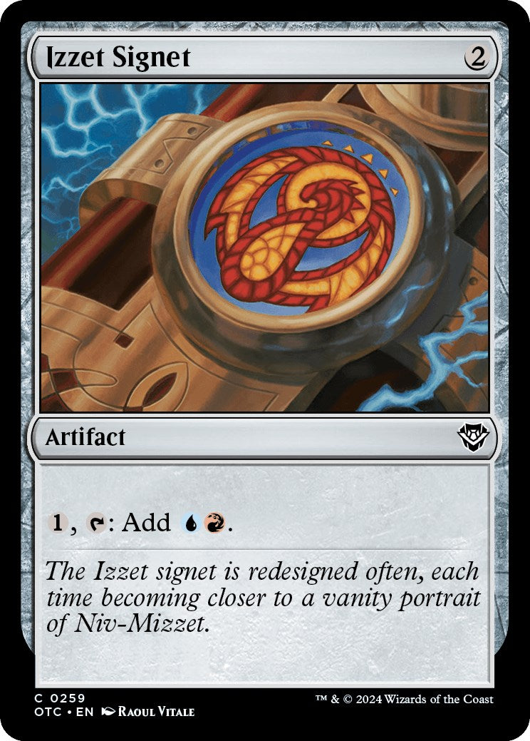 Izzet Signet [Outlaws of Thunder Junction Commander] | Galaxy Games LLC