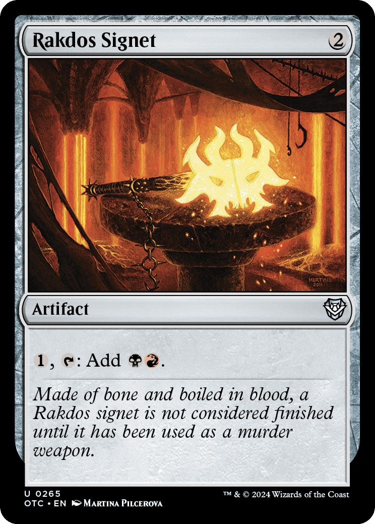Rakdos Signet [Outlaws of Thunder Junction Commander] | Galaxy Games LLC