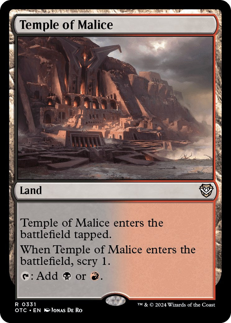 Temple of Malice [Outlaws of Thunder Junction Commander] | Galaxy Games LLC