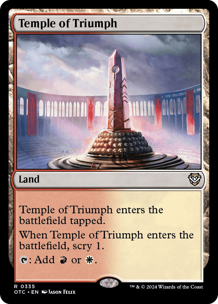 Temple of Triumph [Outlaws of Thunder Junction Commander] | Galaxy Games LLC