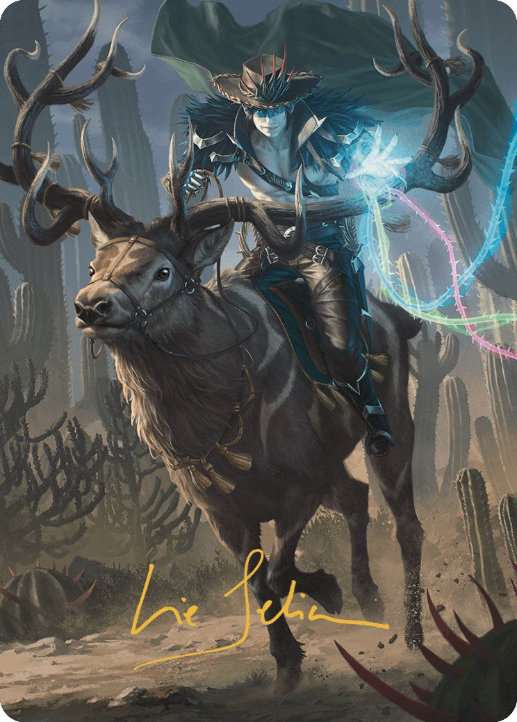 Oko, the Ringleader Art Card (54/54) (Gold-Stamped Signature) [Outlaws of Thunder Junction Art Series] | Galaxy Games LLC