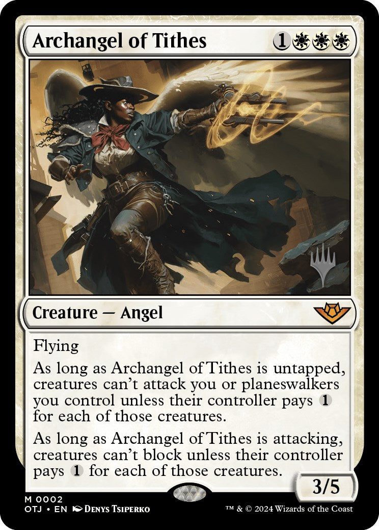Archangel of Tithes (Promo Pack) [Outlaws of Thunder Junction Promos] | Galaxy Games LLC