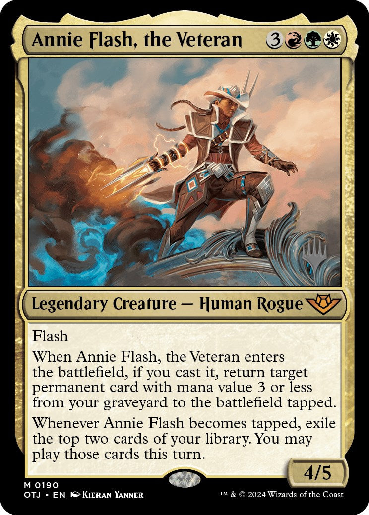 Annie Flash, the Veteran (Promo Pack) [Outlaws of Thunder Junction Promos] | Galaxy Games LLC