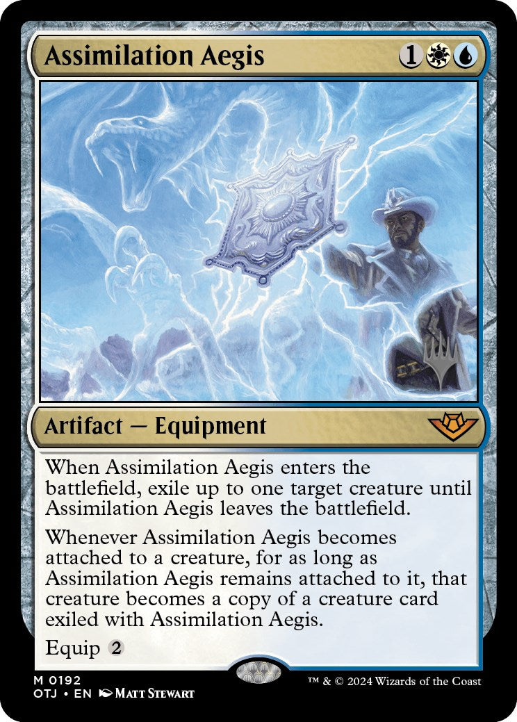 Assimilation Aegis (Promo Pack) [Outlaws of Thunder Junction Promos] | Galaxy Games LLC