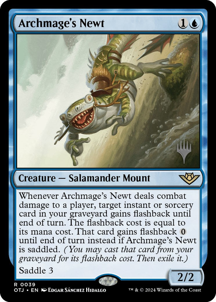 Archmage's Newt (Promo Pack) [Outlaws of Thunder Junction Promos] | Galaxy Games LLC