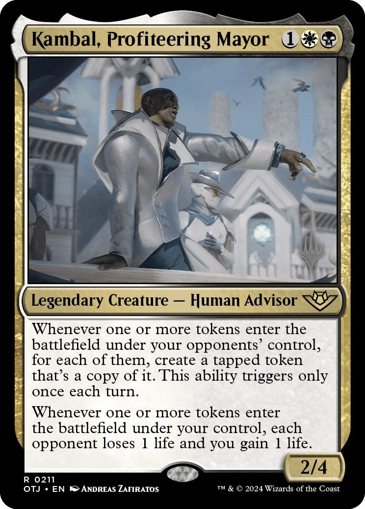 Kambal, Profiteering Mayor (Promo Pack) [Outlaws of Thunder Junction Promos] | Galaxy Games LLC