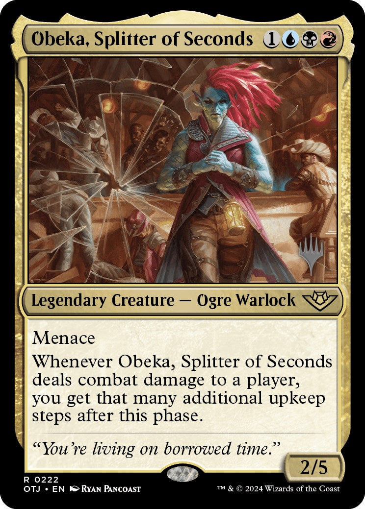 Obeka, Splitter of Seconds (Promo Pack) [Outlaws of Thunder Junction Promos] | Galaxy Games LLC