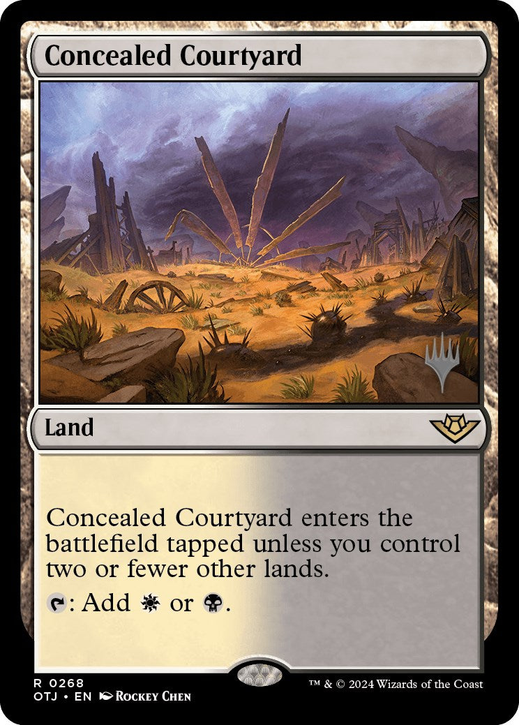 Concealed Courtyard (Promo Pack) [Outlaws of Thunder Junction Promos] | Galaxy Games LLC