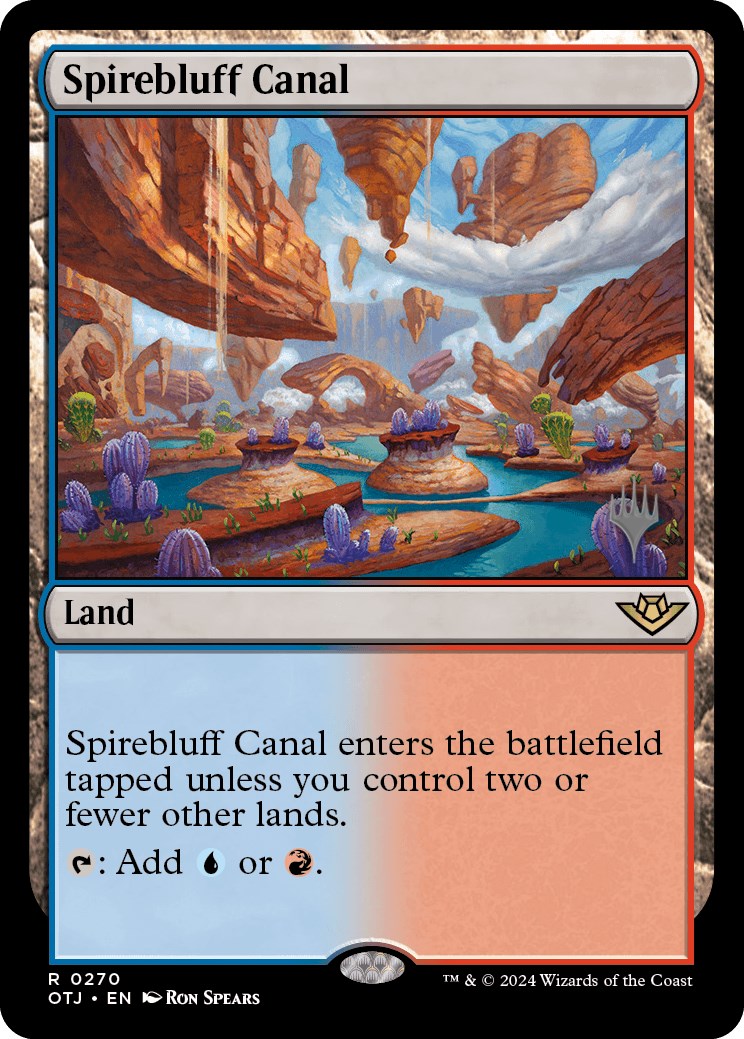 Spirebluff Canal (Promo Pack) [Outlaws of Thunder Junction Promos] | Galaxy Games LLC