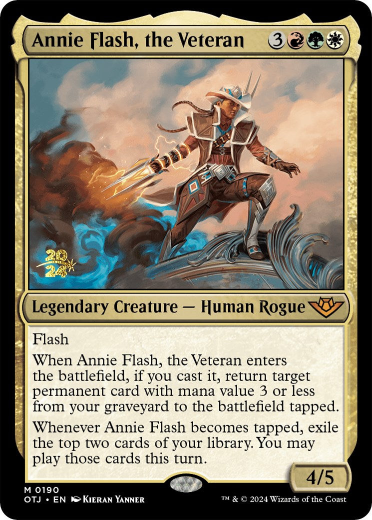 Annie Flash, the Veteran [Outlaws of Thunder Junction Prerelease Promos] | Galaxy Games LLC