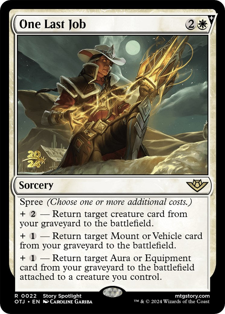 One Last Job [Outlaws of Thunder Junction Prerelease Promos] | Galaxy Games LLC