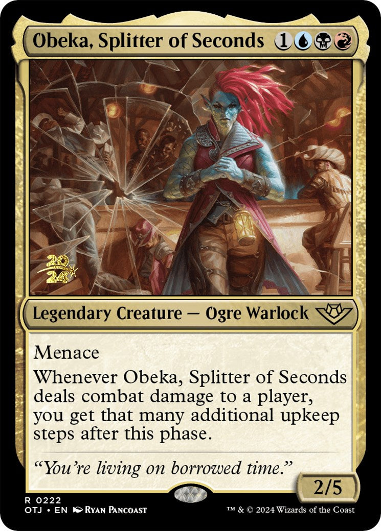 Obeka, Splitter of Seconds [Outlaws of Thunder Junction Prerelease Promos] | Galaxy Games LLC