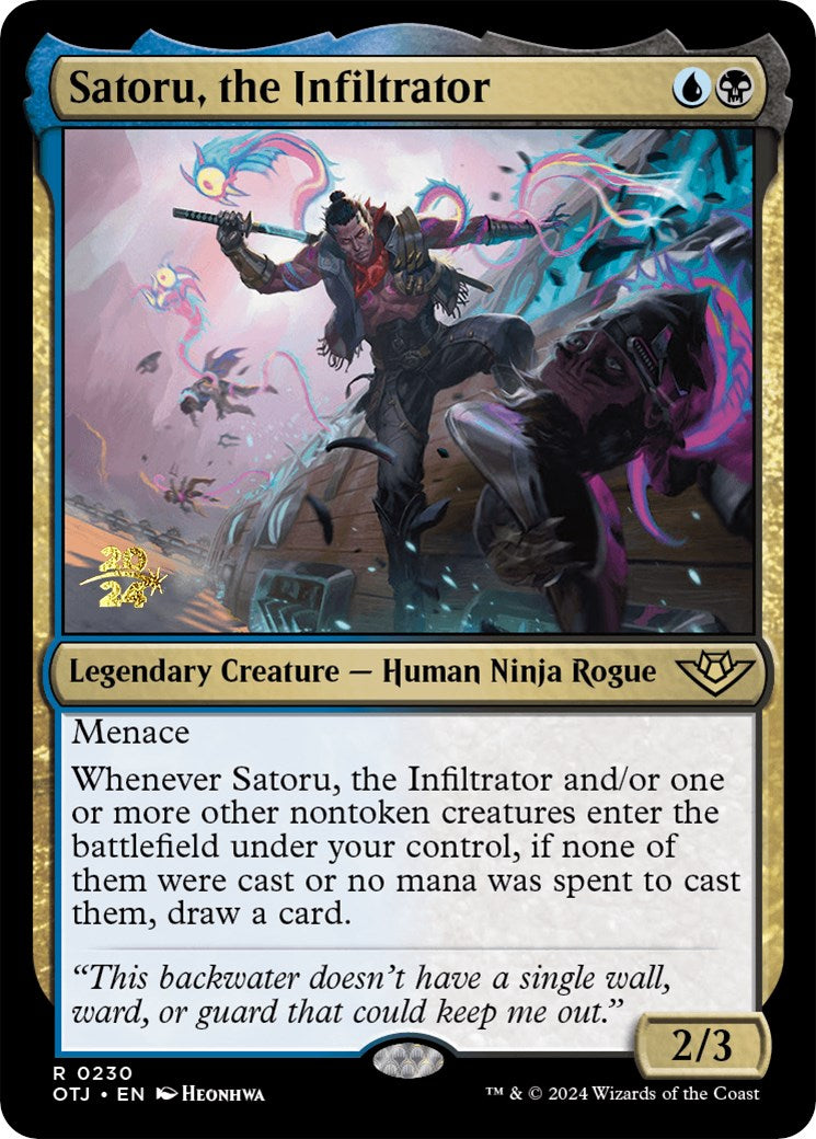 Satoru, the Infiltrator [Outlaws of Thunder Junction Prerelease Promos] | Galaxy Games LLC