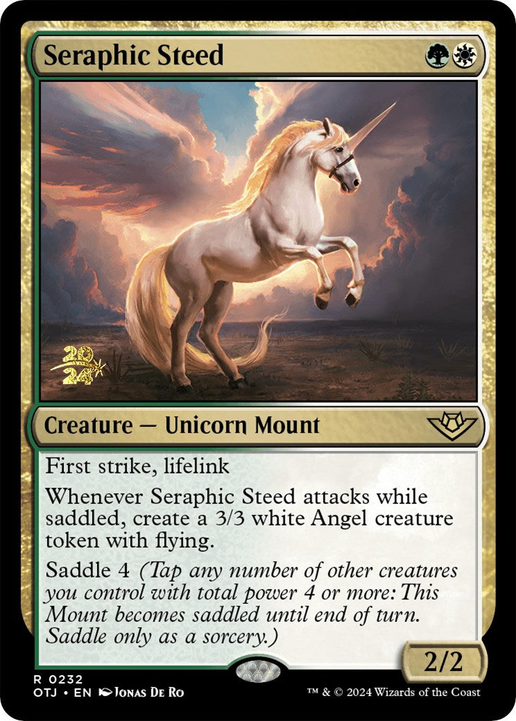 Seraphic Steed [Outlaws of Thunder Junction Prerelease Promos] | Galaxy Games LLC