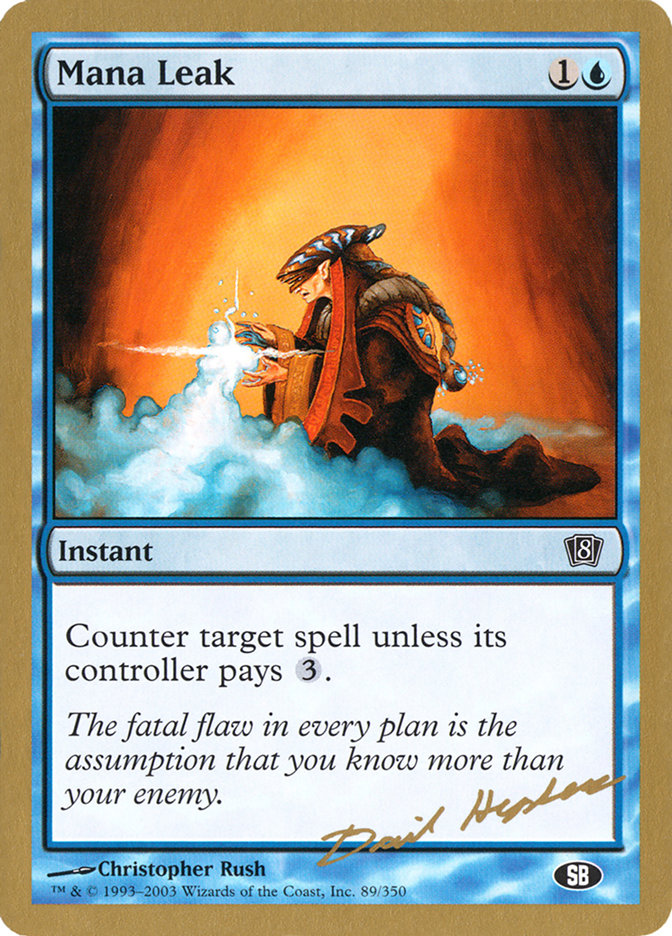 Mana Leak (Dave Humpherys) (SB) [World Championship Decks 2003] | Galaxy Games LLC