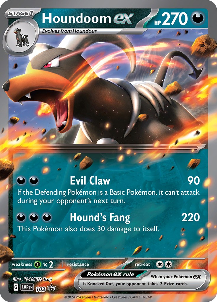 Houndoom ex (103) [Scarlet & Violet: Black Star Promos] | Galaxy Games LLC