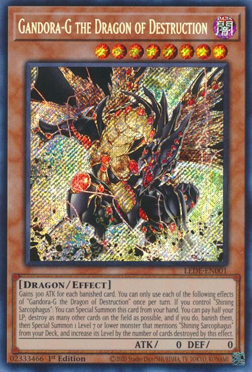 Gandora-G the Dragon of Destruction [LEDE-EN001] Secret Rare | Galaxy Games LLC