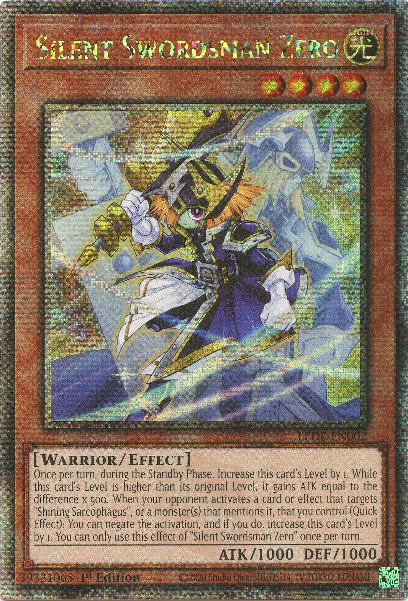 Silent Swordsman Zero [LEDE-EN002] Quarter Century Secret Rare | Galaxy Games LLC