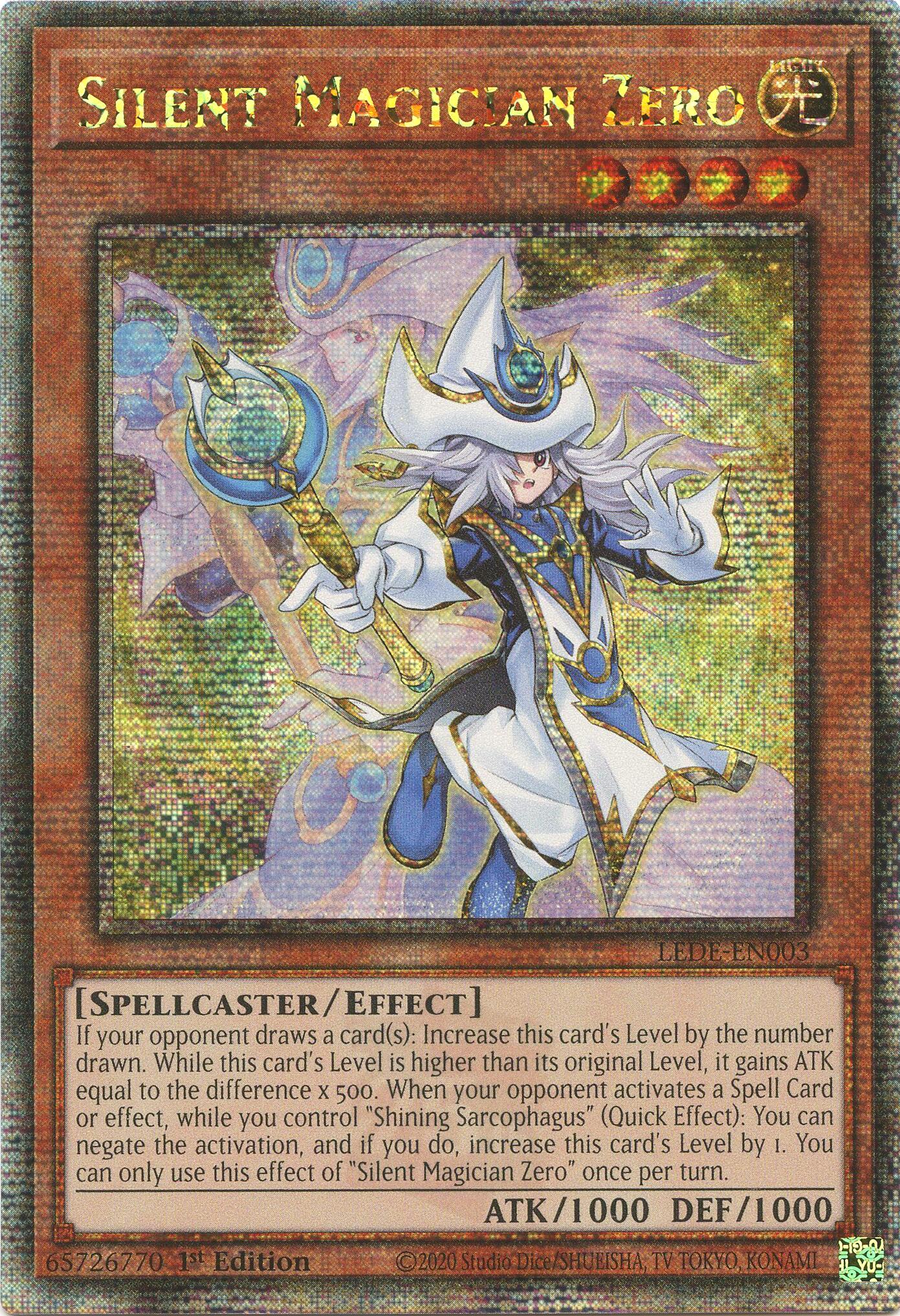 Silent Magician Zero [LEDE-EN003] Quarter Century Secret Rare | Galaxy Games LLC