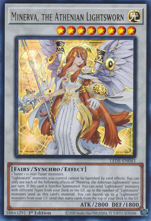 Minerva, the Athenian Lightsworn [LEDE-EN043] Ultra Rare | Galaxy Games LLC