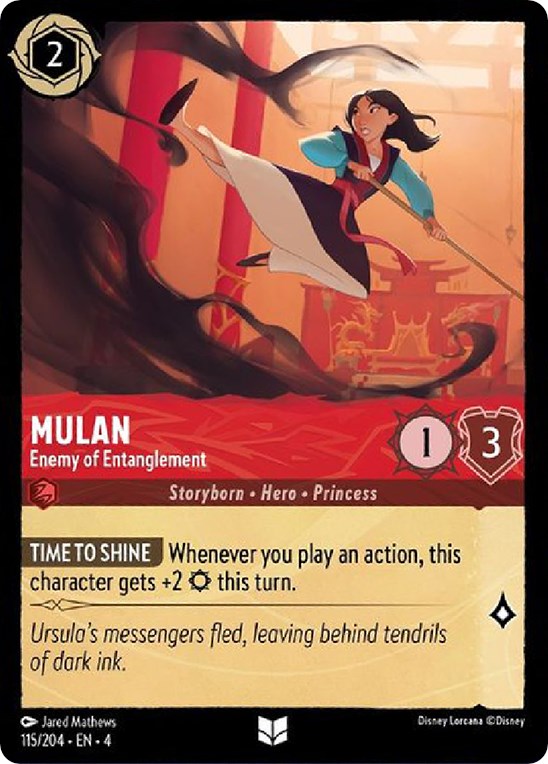 Mulan - Enemy of Entanglement (115/204) [Ursula's Return] | Galaxy Games LLC