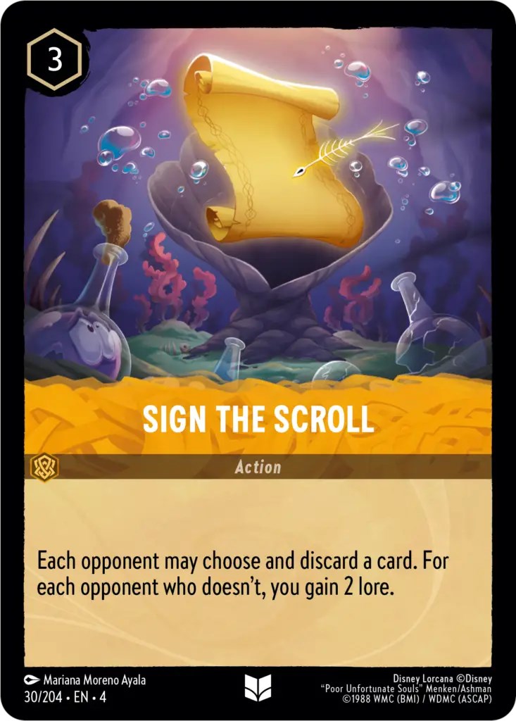 Sign the Scroll (30/204) [Ursula's Return] | Galaxy Games LLC