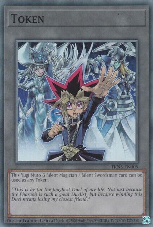 Token: Yugi Muto and Silent Magician and Silent Swordsman [TKN5-EN005] Super Rare | Galaxy Games LLC