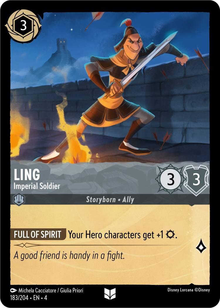 Ling - Imperial Soldier (183/204) [Ursula's Return] | Galaxy Games LLC