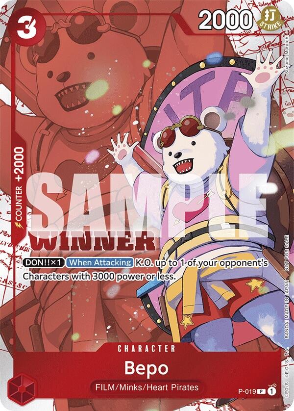 Bepo (Winner Pack Vol. 7) [One Piece Promotion Cards] | Galaxy Games LLC
