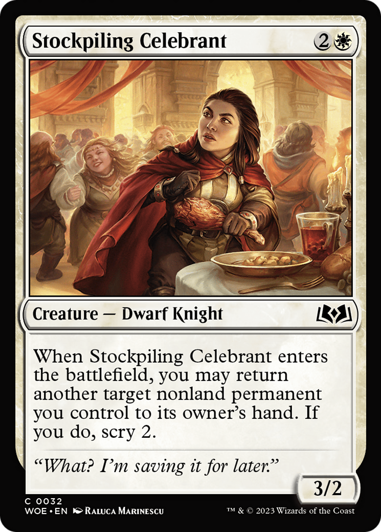 Stockpiling Celebrant [Wilds of Eldraine] | Galaxy Games LLC