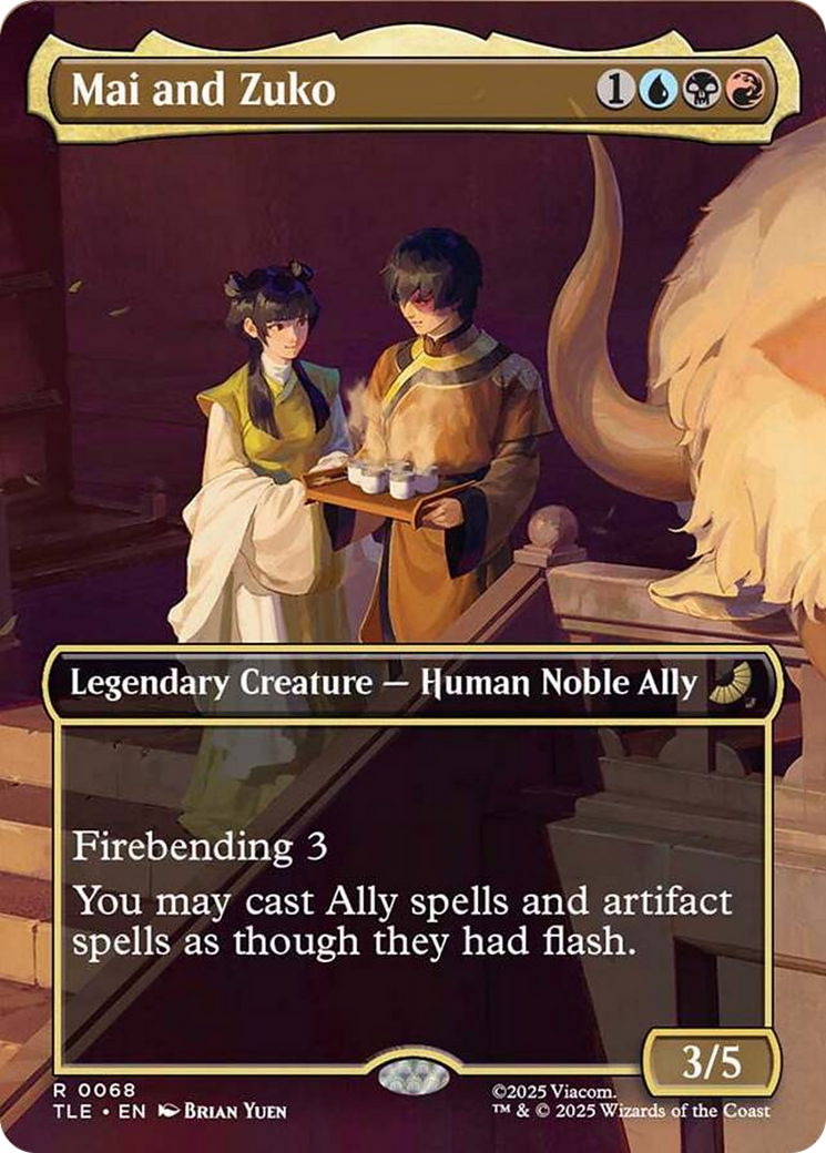 Mai and Zuko (Borderless) [Avatar: The Last Airbender: Eternal-Legal] | Galaxy Games LLC