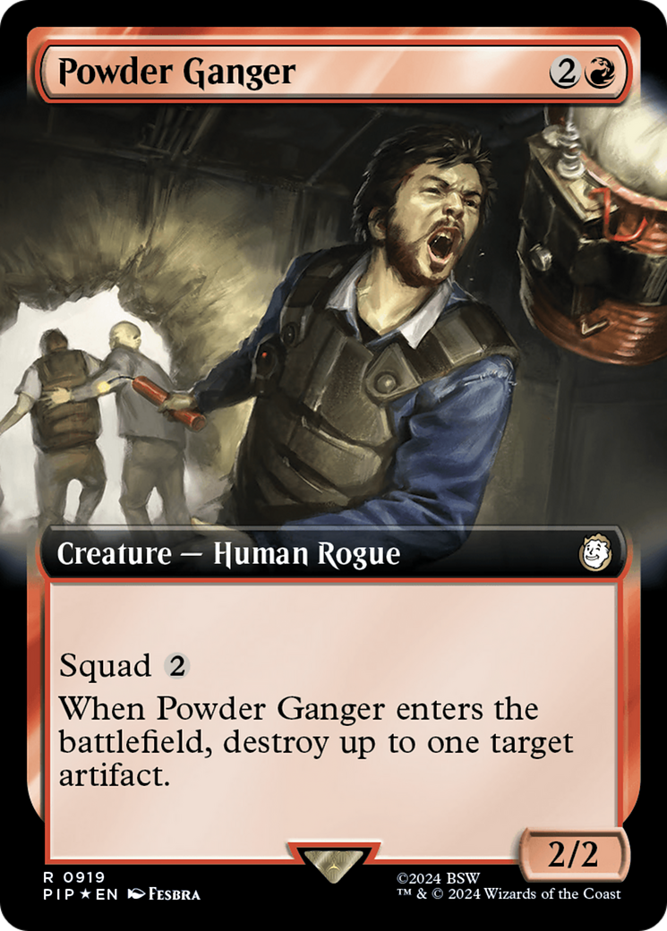 Powder Ganger (Extended Art) (Surge Foil) [Fallout] | Galaxy Games LLC