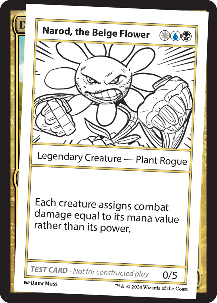 Narod, the Beige Flower [Mystery Booster 2 Playtest Cards] | Galaxy Games LLC