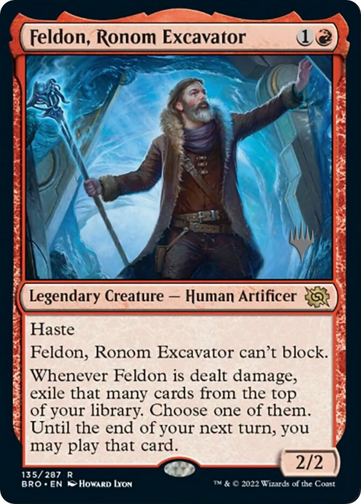 Feldon, Ronom Excavator (Promo Pack) [The Brothers' War Promos] | Galaxy Games LLC