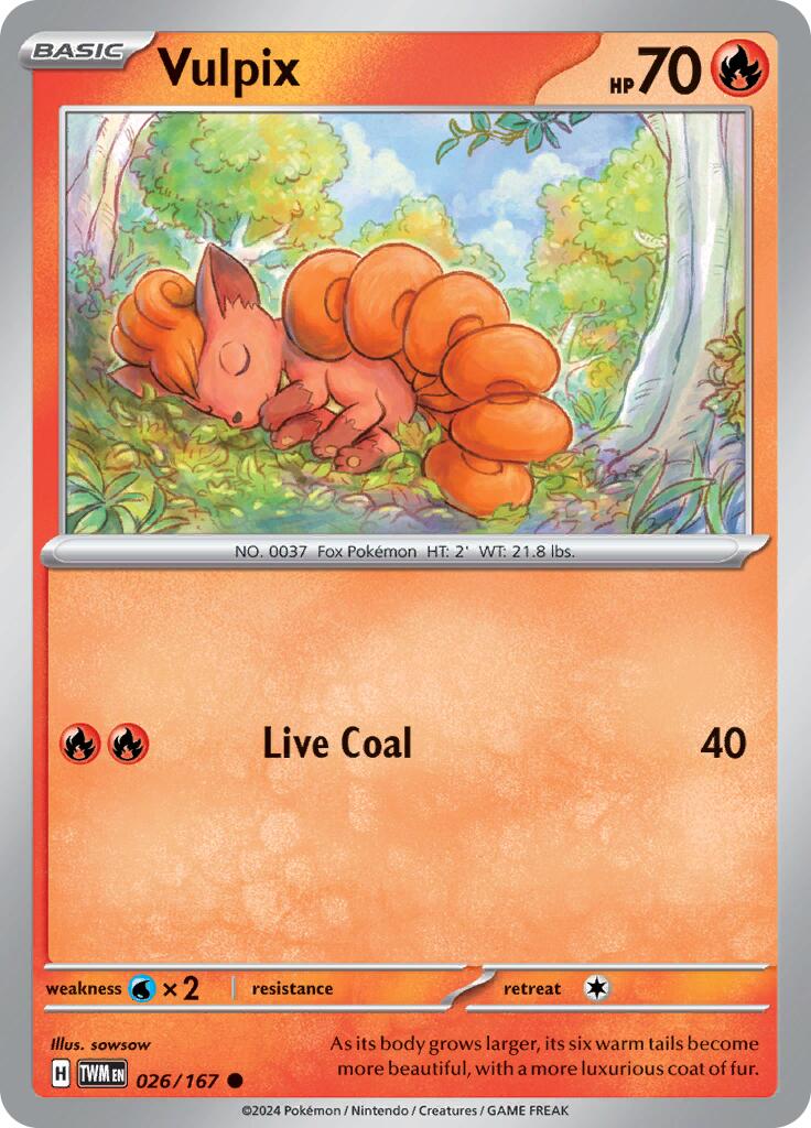 Vulpix (026/167) [Scarlet & Violet: Twilight Masquerade] | Galaxy Games LLC