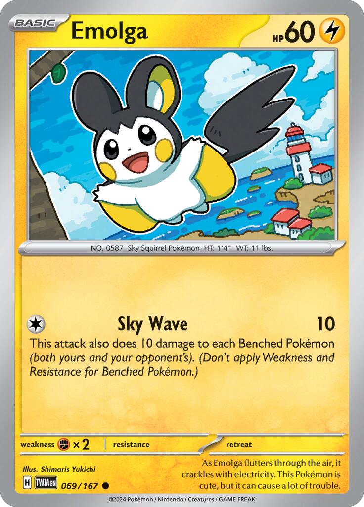 Emolga (069/167) [Scarlet & Violet: Twilight Masquerade] | Galaxy Games LLC