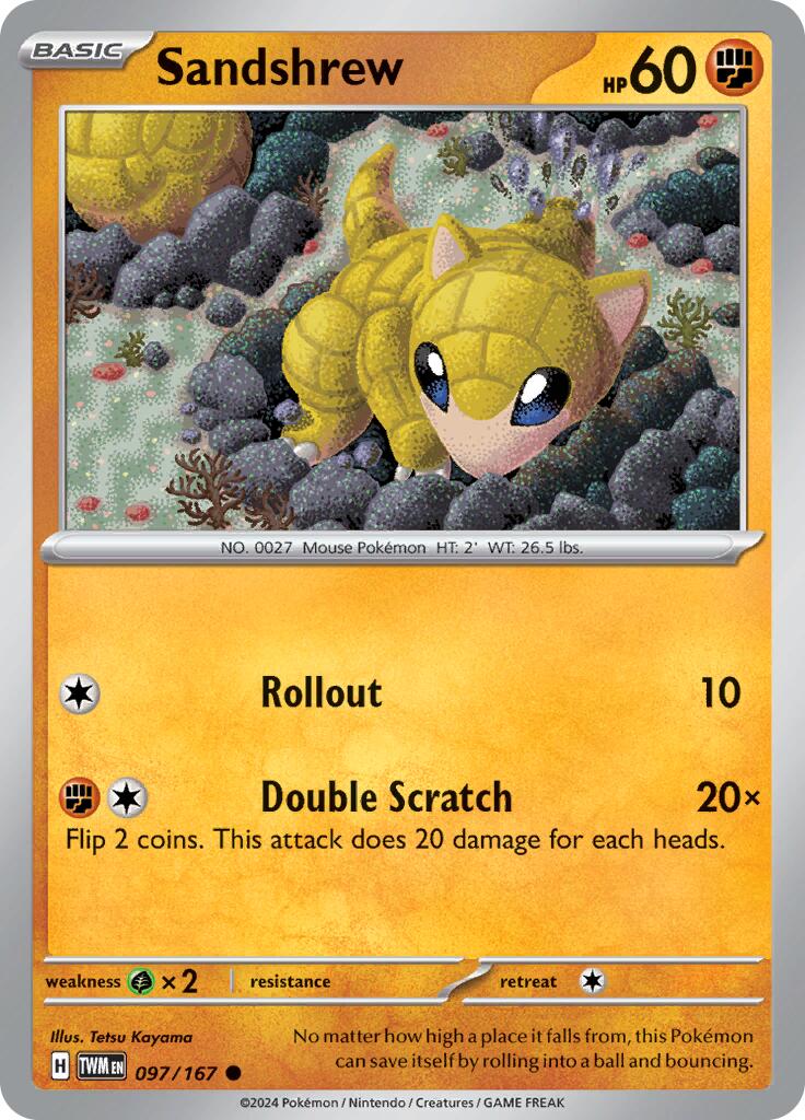 Sandshrew (097/167) [Scarlet & Violet: Twilight Masquerade] | Galaxy Games LLC